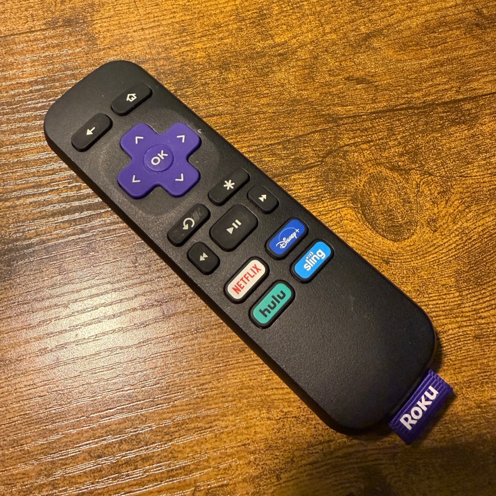 Roku RC-ALIR Replacement Remote Control Black with Netflix Disney+ Hulu